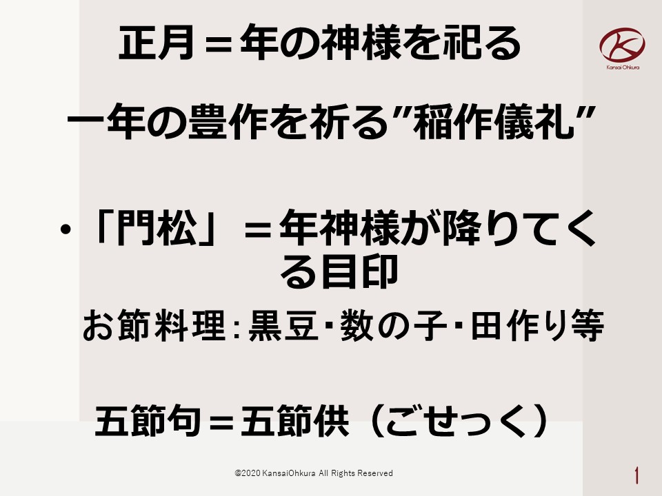 1月8日始業式での校長講話